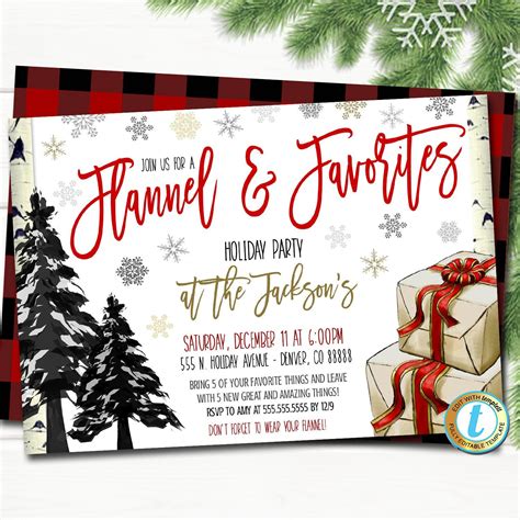 favorite things party invitation template free